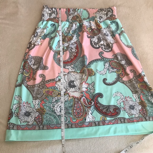 Melissa Paige Floral Lightweight Skirt - Size L - Picture 8 of 11